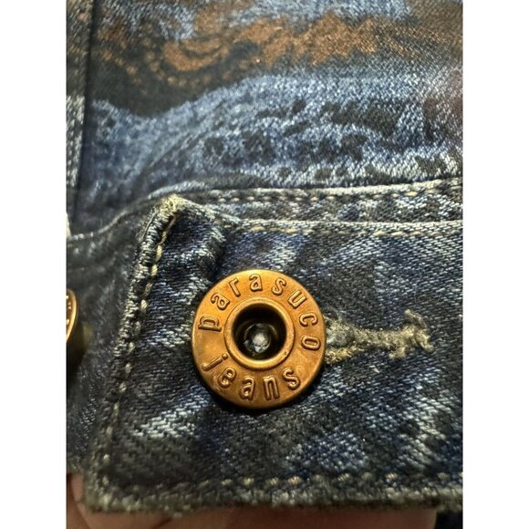 Vintage, Rare Parasuco Denim Cult Jean Jacket Size Small - Picture 9 of 12
